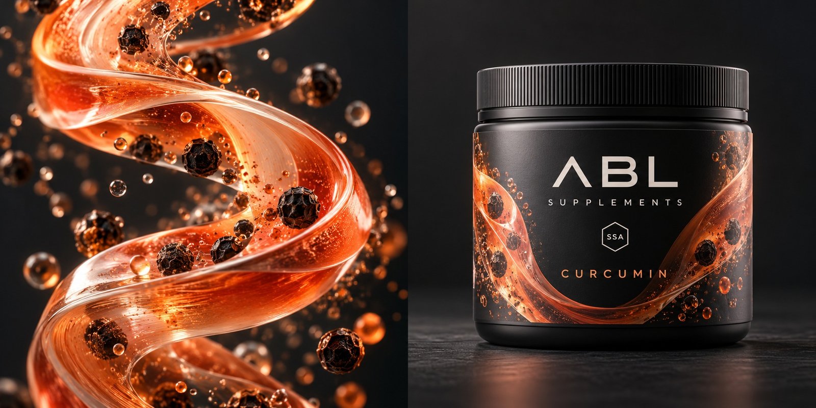 Curcumin Supplement — science-inspired artwork