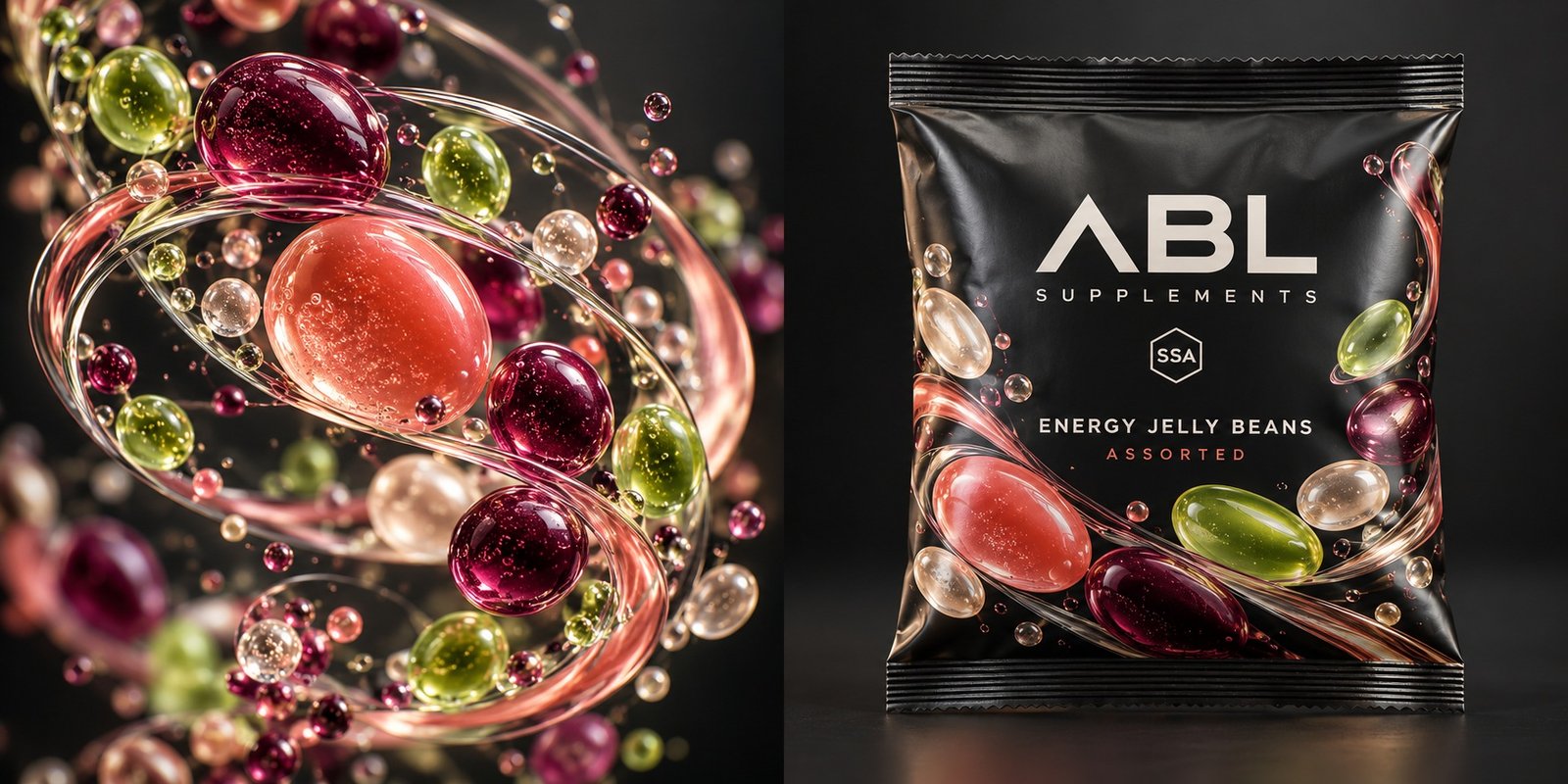 Energy Jelly Beans — Assorted Flavours — science-inspired artwork