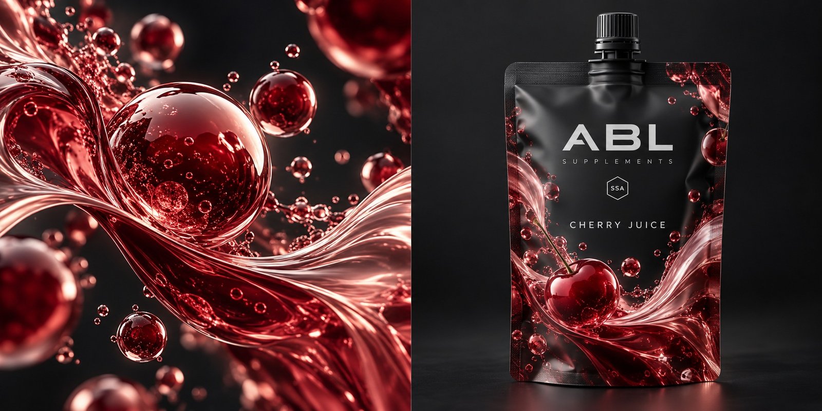 Cherry Juice — 500ml — science-inspired artwork